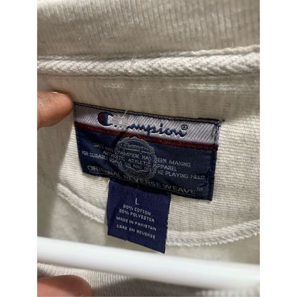 Champion Reverse Weave Carleton Sweatshirt Pullover Jumper Print Out Logo / Cham - Picture 3 of 5